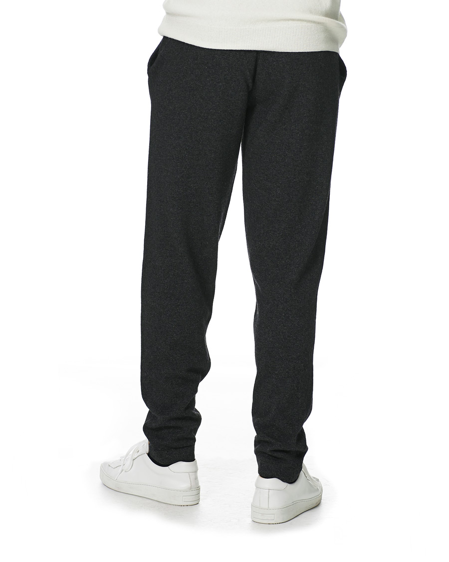 Men | Trousers | Oscar Jacobson | Parson Wool/Cashmere Sweatpants Charcoal
