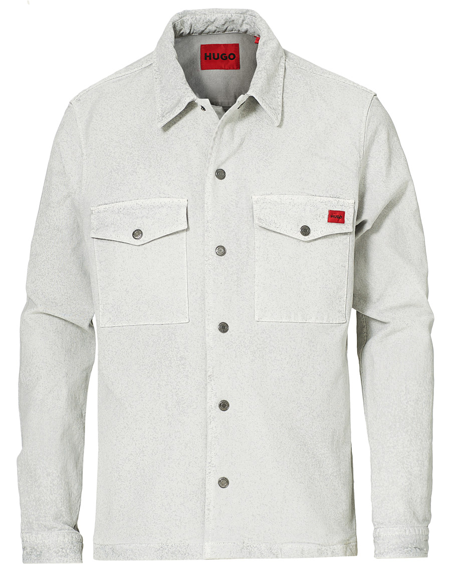 Men | Shirts | HUGO | Enalu Overshirt Medium Grey