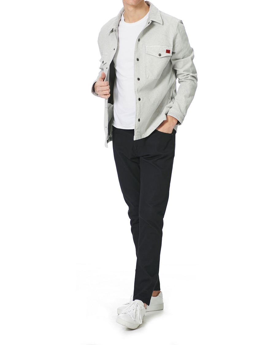 Men | Shirts | HUGO | Enalu Overshirt Medium Grey