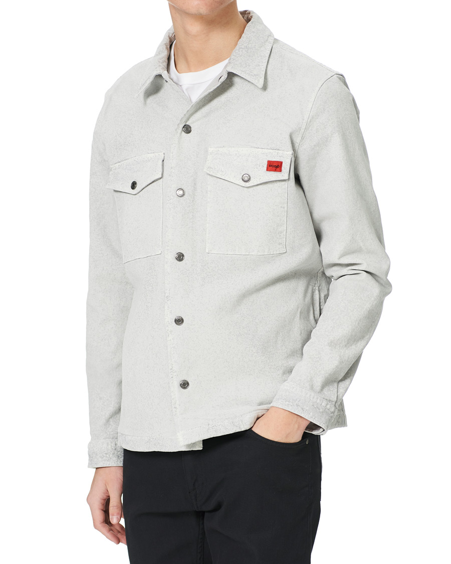 Men | Shirts | HUGO | Enalu Overshirt Medium Grey