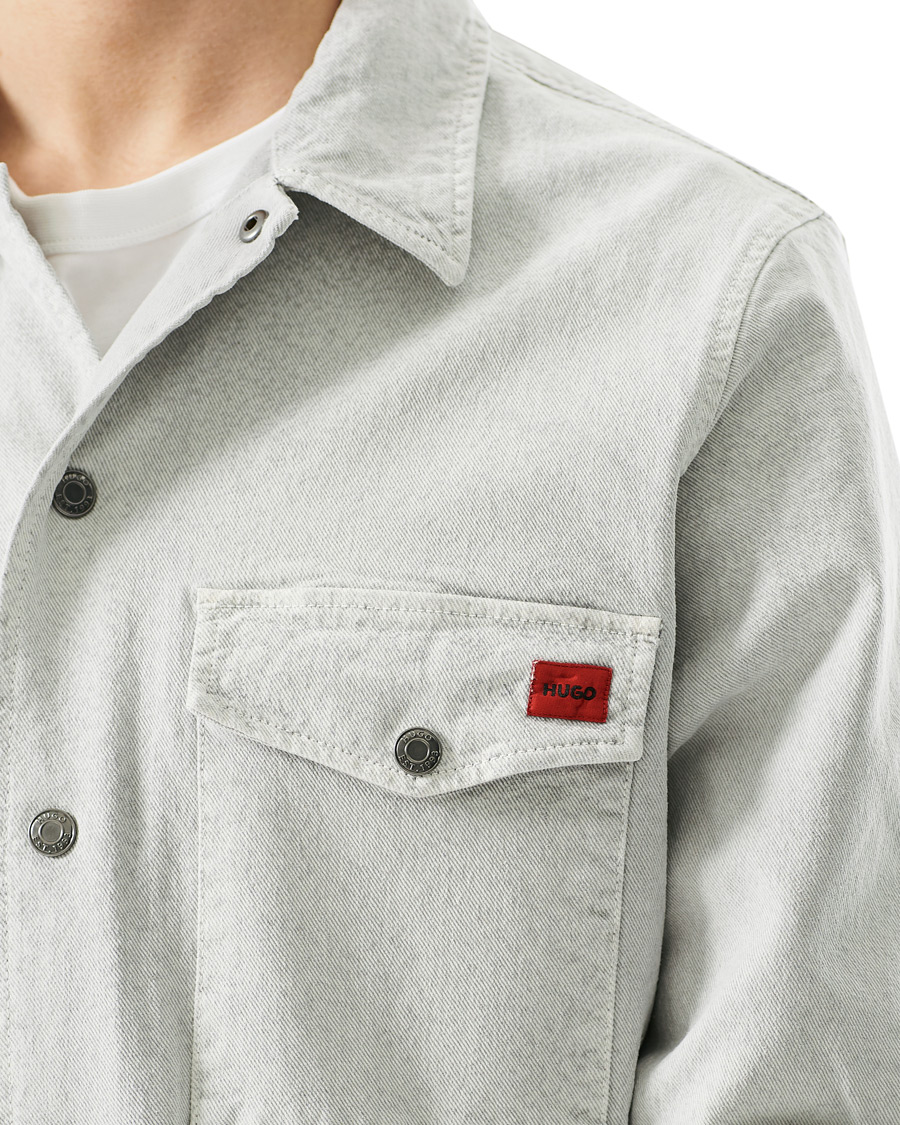 Men | Shirts | HUGO | Enalu Overshirt Medium Grey