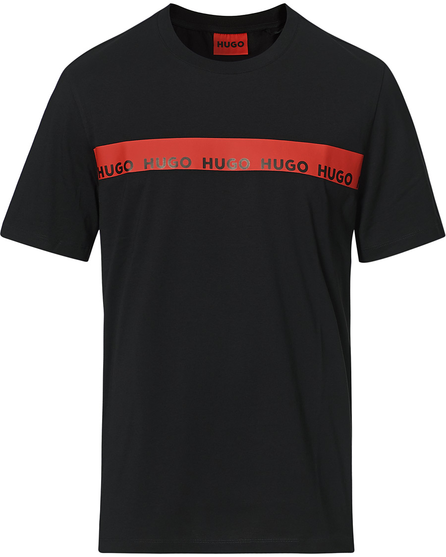 Men | T-Shirts | HUGO | Diziano Logo Crew Neck Tee Black