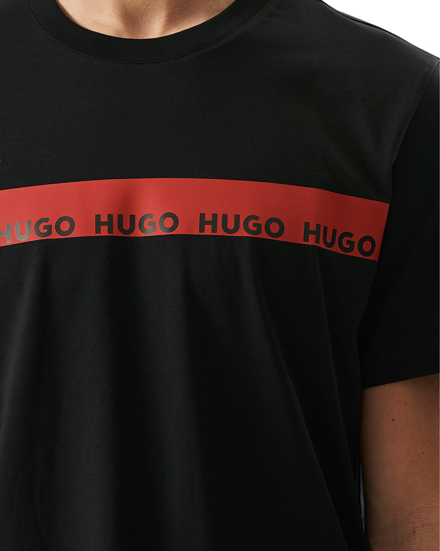 Men | T-Shirts | HUGO | Diziano Logo Crew Neck Tee Black