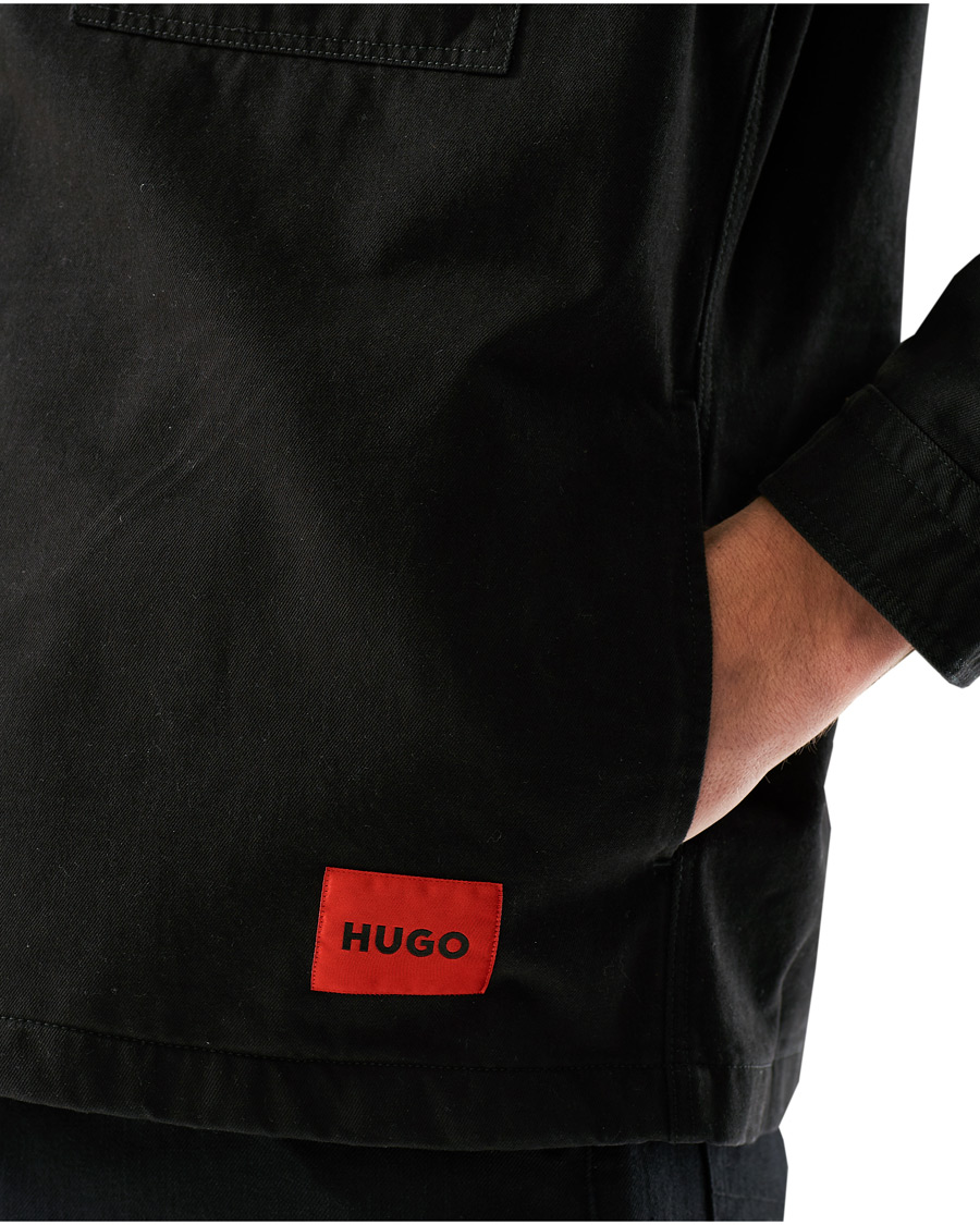 Men | Shirts | HUGO | Enalu Overshirt Black