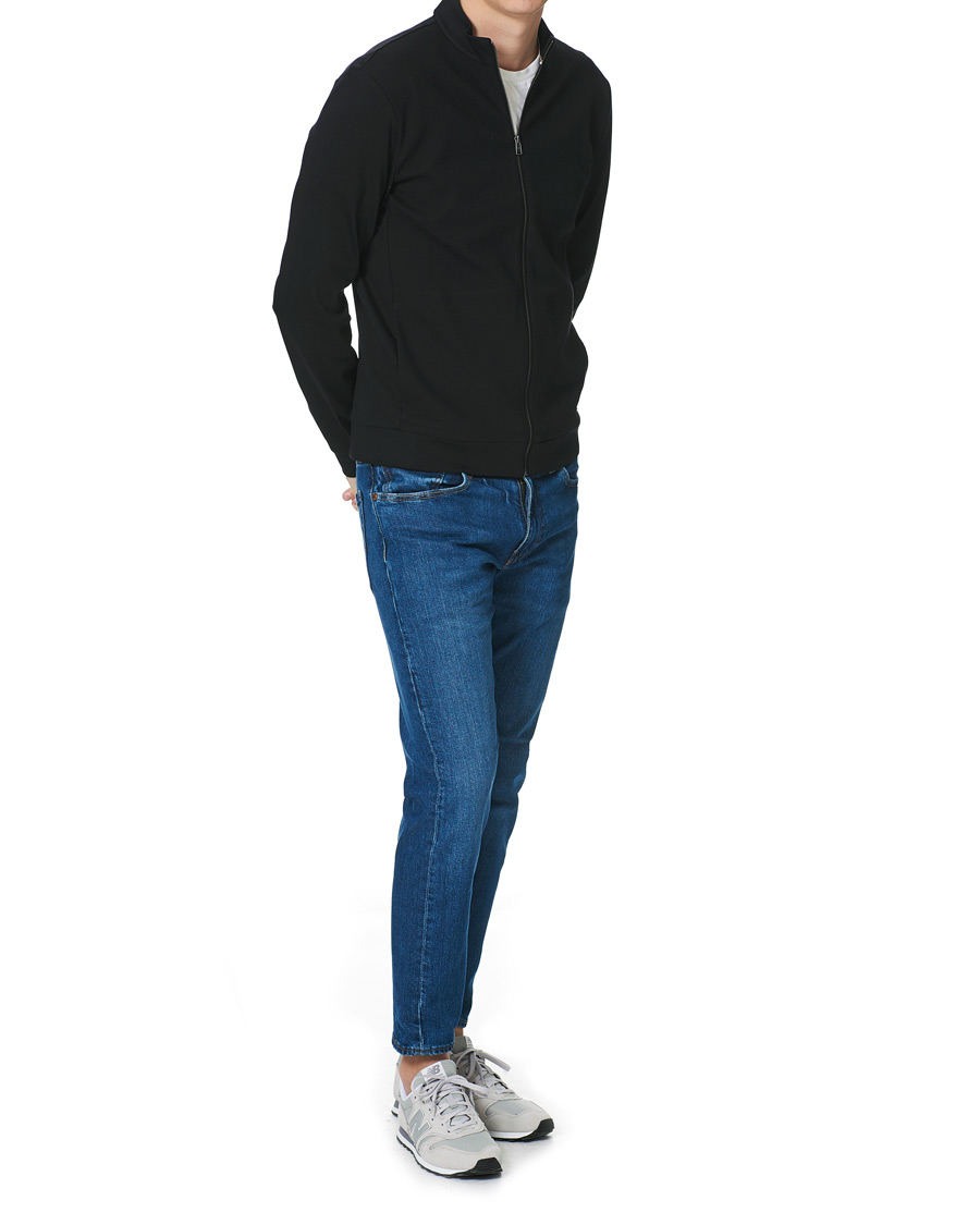 Men | Sweaters & Knitwear | BOSS BLACK | BOSS Skiles Knitted Full-Zip Sweater Black