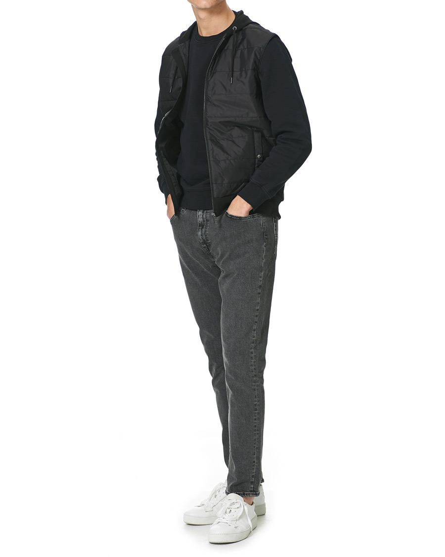 Men | Coats & Jackets | BOSS BLACK | BOSS Landino Hybrid Hooded Vest Black