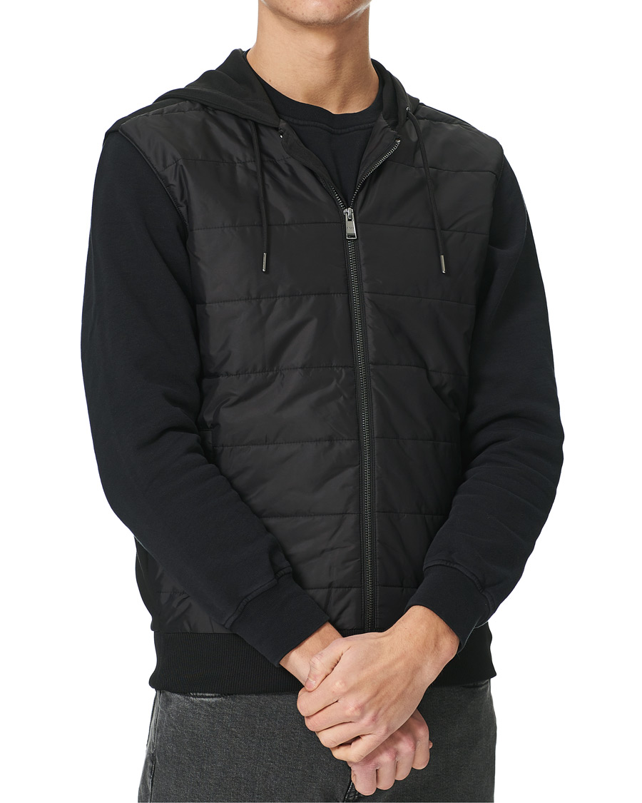 Men | Coats & Jackets | BOSS BLACK | BOSS Landino Hybrid Hooded Vest Black