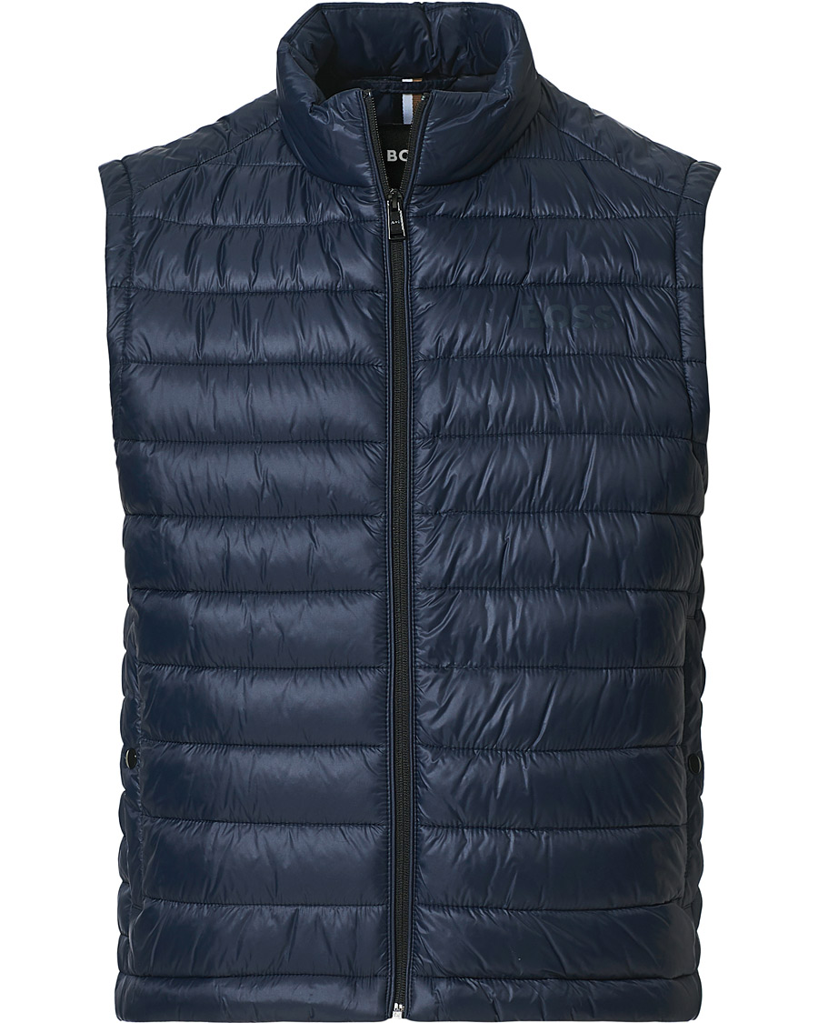 Men | Gilets | BOSS BLACK | Calano Down Vest Dark Blue