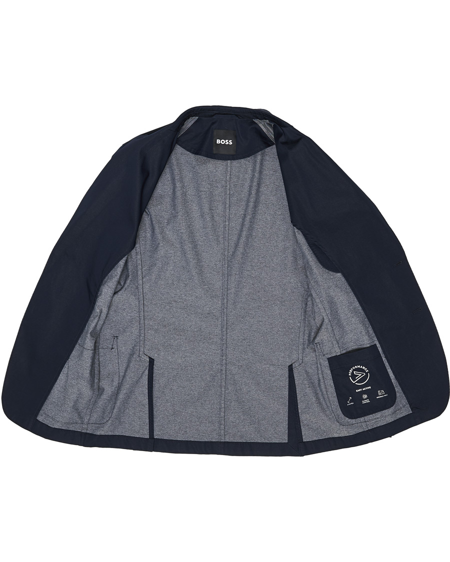 Men | Blazers | BOSS BLACK | BOSS Hanry Cotton Blazer Dark Blue