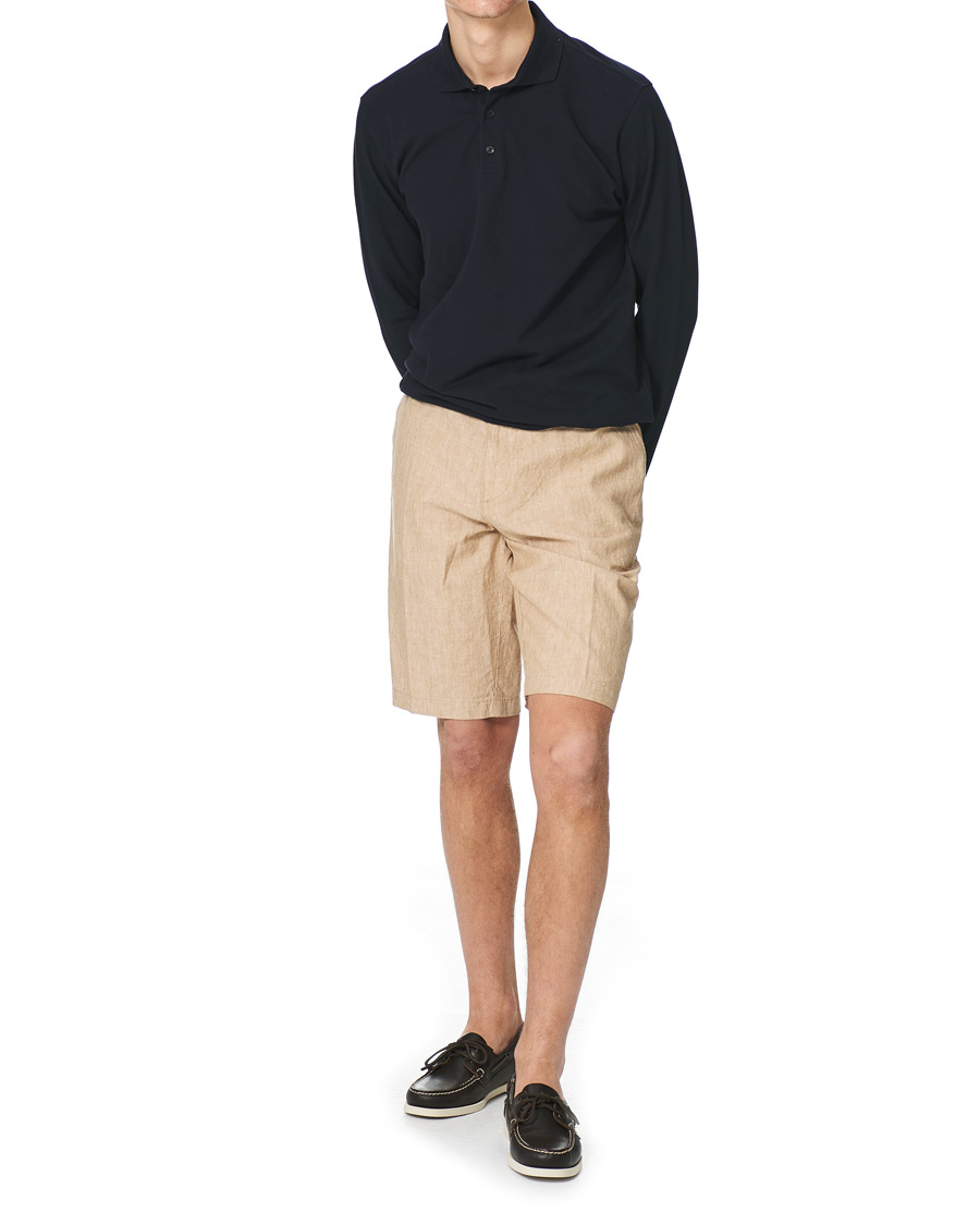 Men | Shorts | BOSS BLACK | BOSS Rigan Linen Shorts Medium Beige