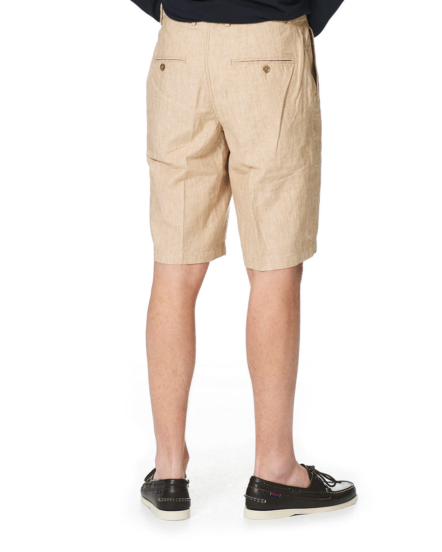 Men | Shorts | BOSS BLACK | BOSS Rigan Linen Shorts Medium Beige