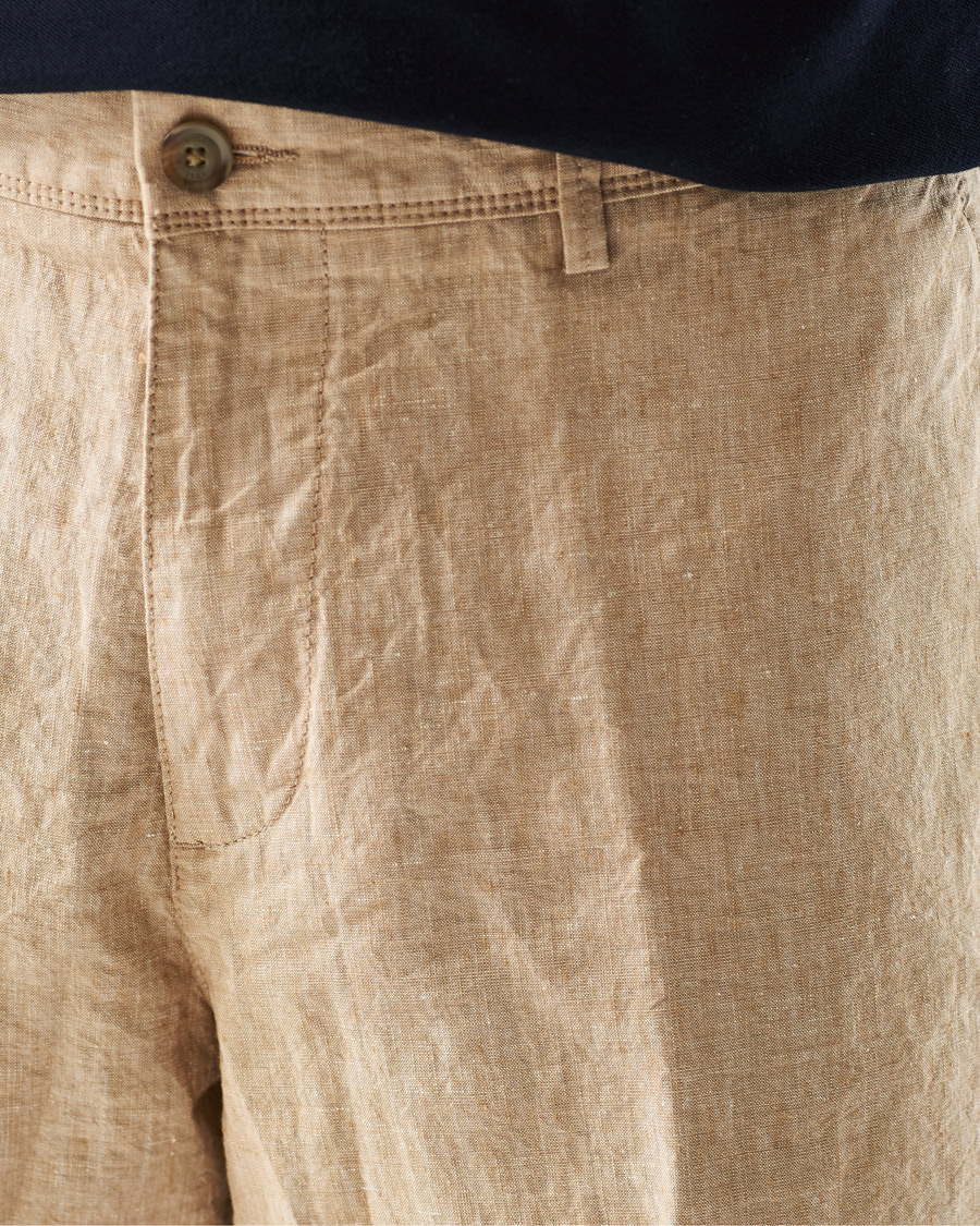 Men | Shorts | BOSS BLACK | BOSS Rigan Linen Shorts Medium Beige