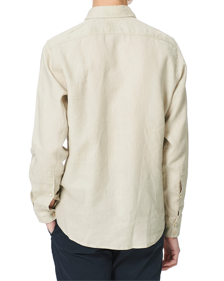 Men | Shirts | BOSS ORANGE | BOSS Casual Relegent Linen Shirt Light Beige