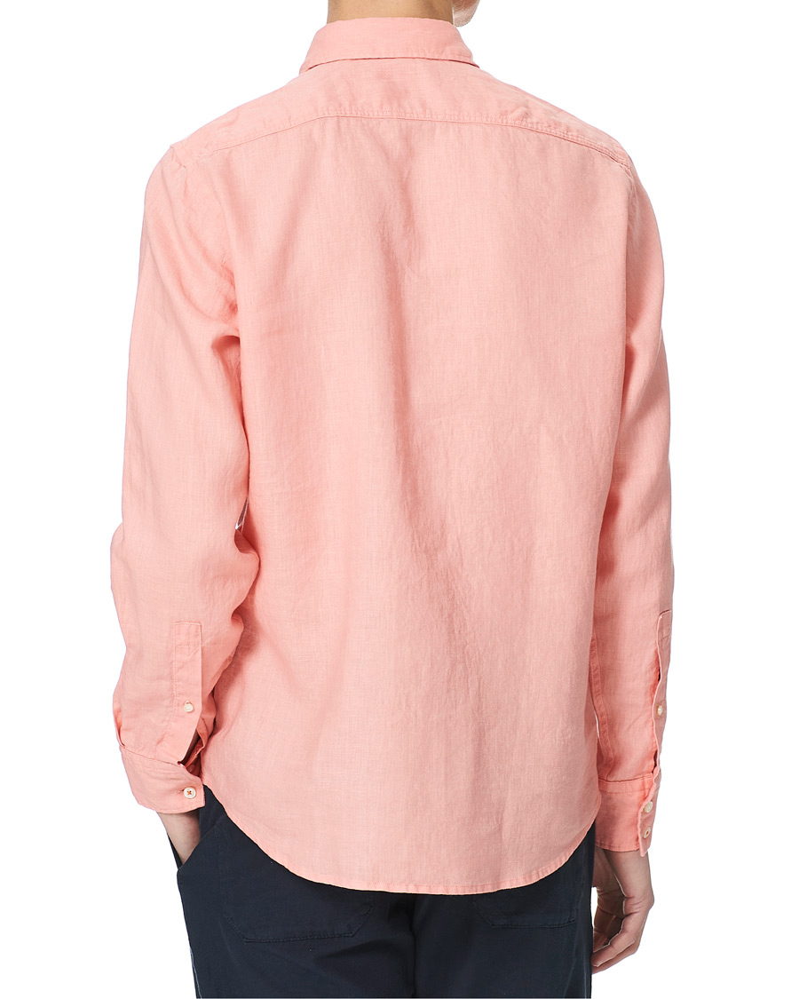 Men | Shirts | BOSS ORANGE | BOSS Casual Relegent Linen Shirt Pastel Red