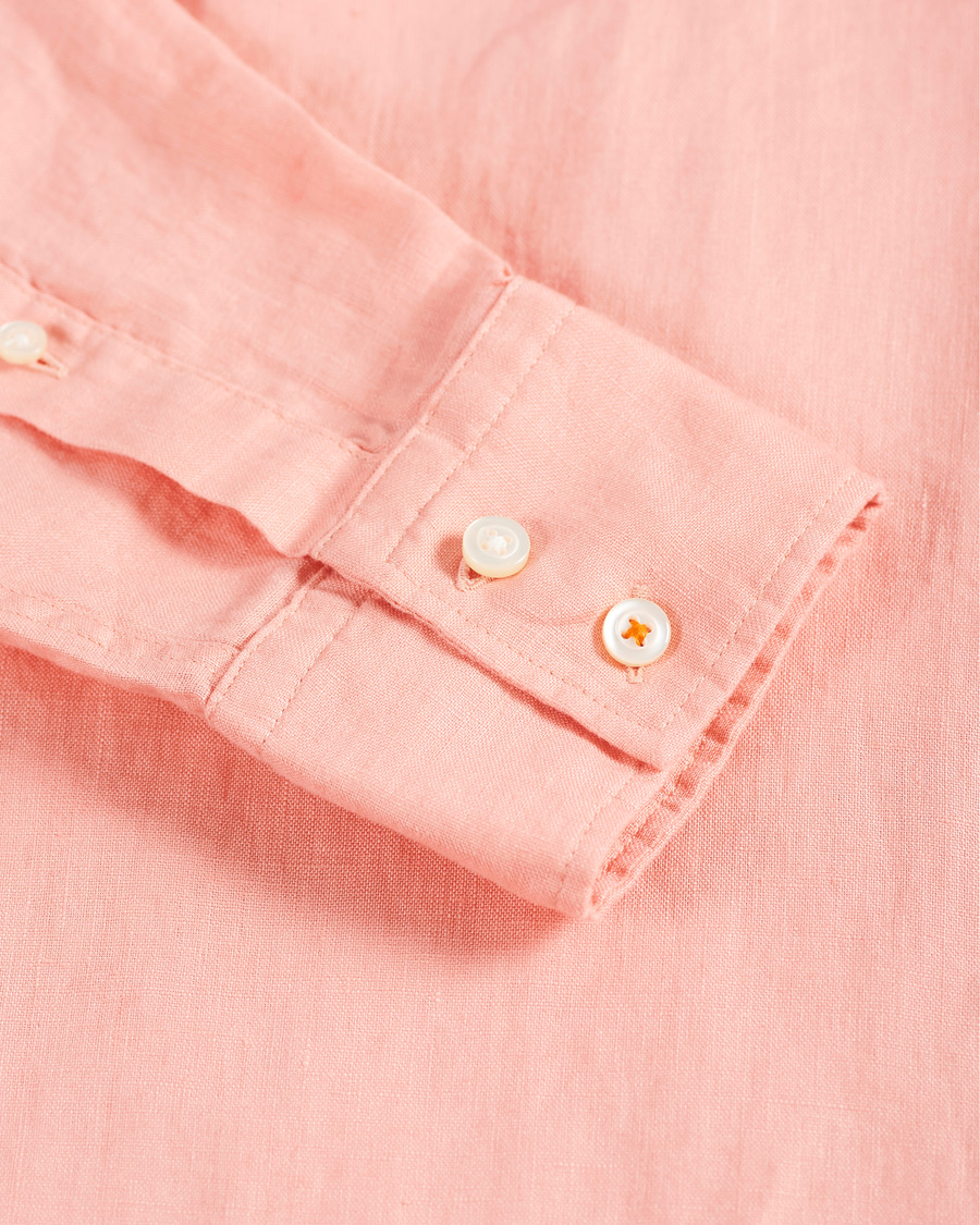 Men | Shirts | BOSS ORANGE | BOSS Casual Relegent Linen Shirt Pastel Red