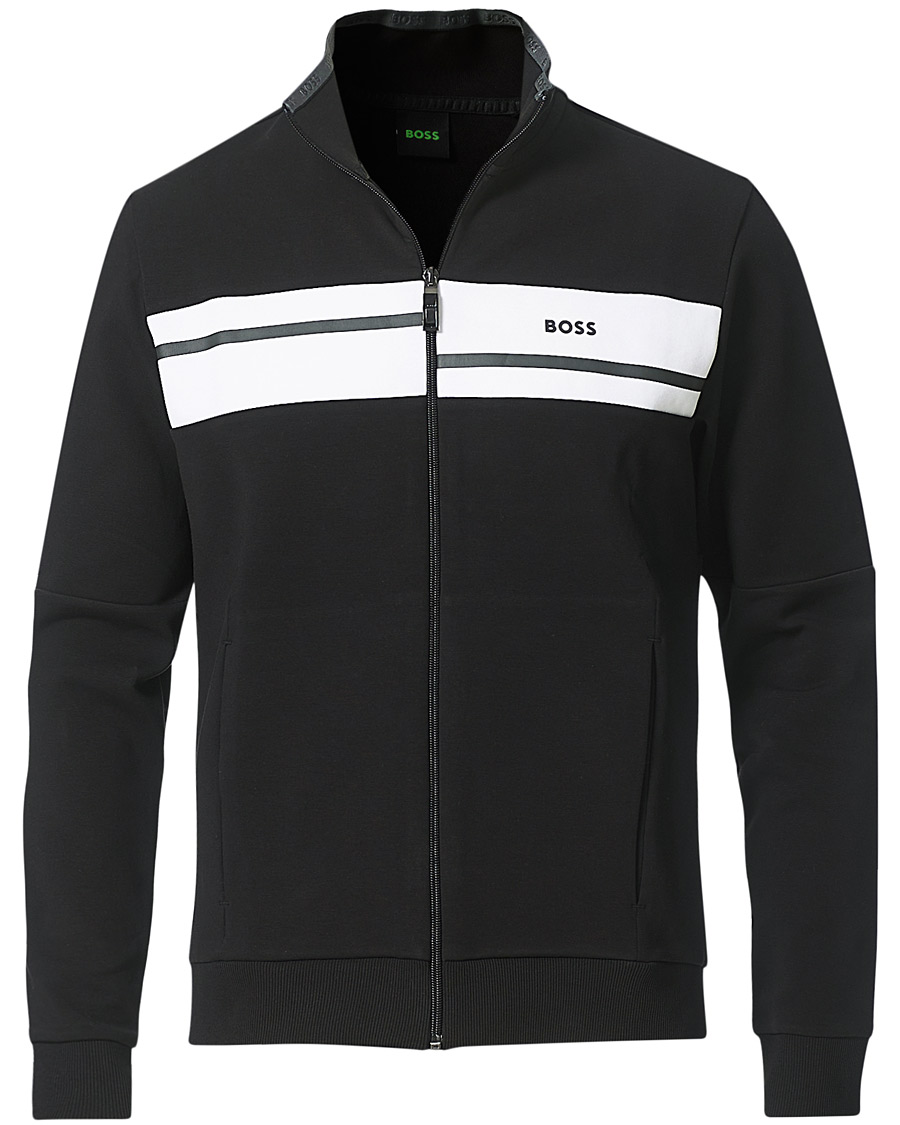 Men | Sweaters & Knitwear | BOSS GREEN | BOSS Athleisure Skaz Full Zip Black