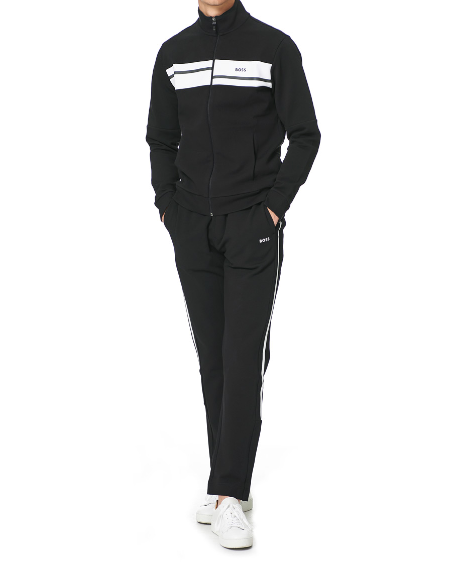 Men | Sweaters & Knitwear | BOSS GREEN | BOSS Athleisure Skaz Full Zip Black