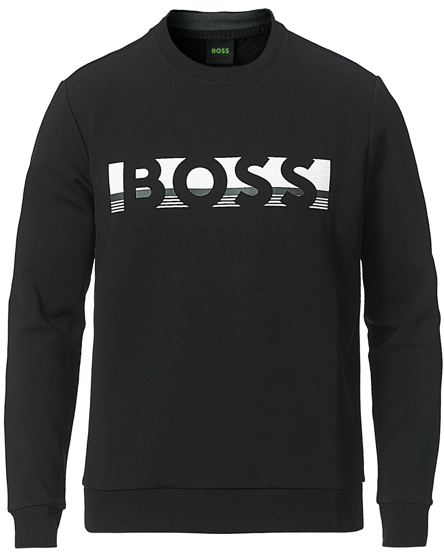 Men | Sweaters & Knitwear | BOSS GREEN | BOSS Athleisure Salbo Sweatshirt Black