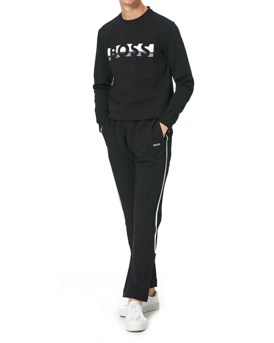 Men | Sweaters & Knitwear | BOSS GREEN | BOSS Athleisure Salbo Sweatshirt Black