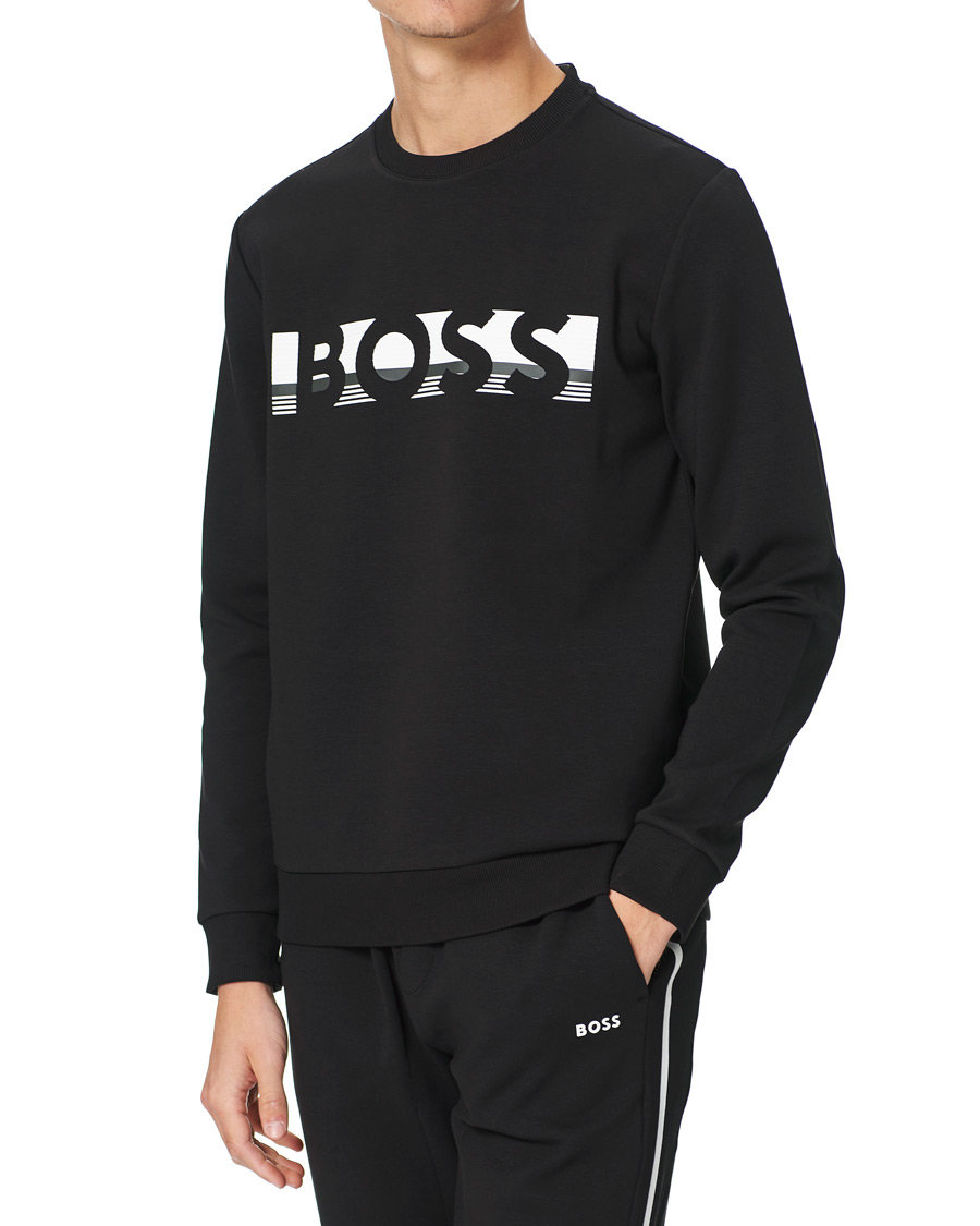 Men | Sweaters & Knitwear | BOSS GREEN | BOSS Athleisure Salbo Sweatshirt Black