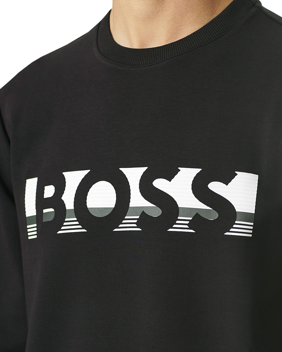Men | Sweaters & Knitwear | BOSS GREEN | BOSS Athleisure Salbo Sweatshirt Black