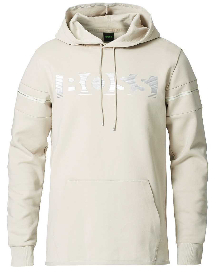 Men | Sweaters & Knitwear | BOSS GREEN | BOSS Athleisure Soody Hoodie Light Beige