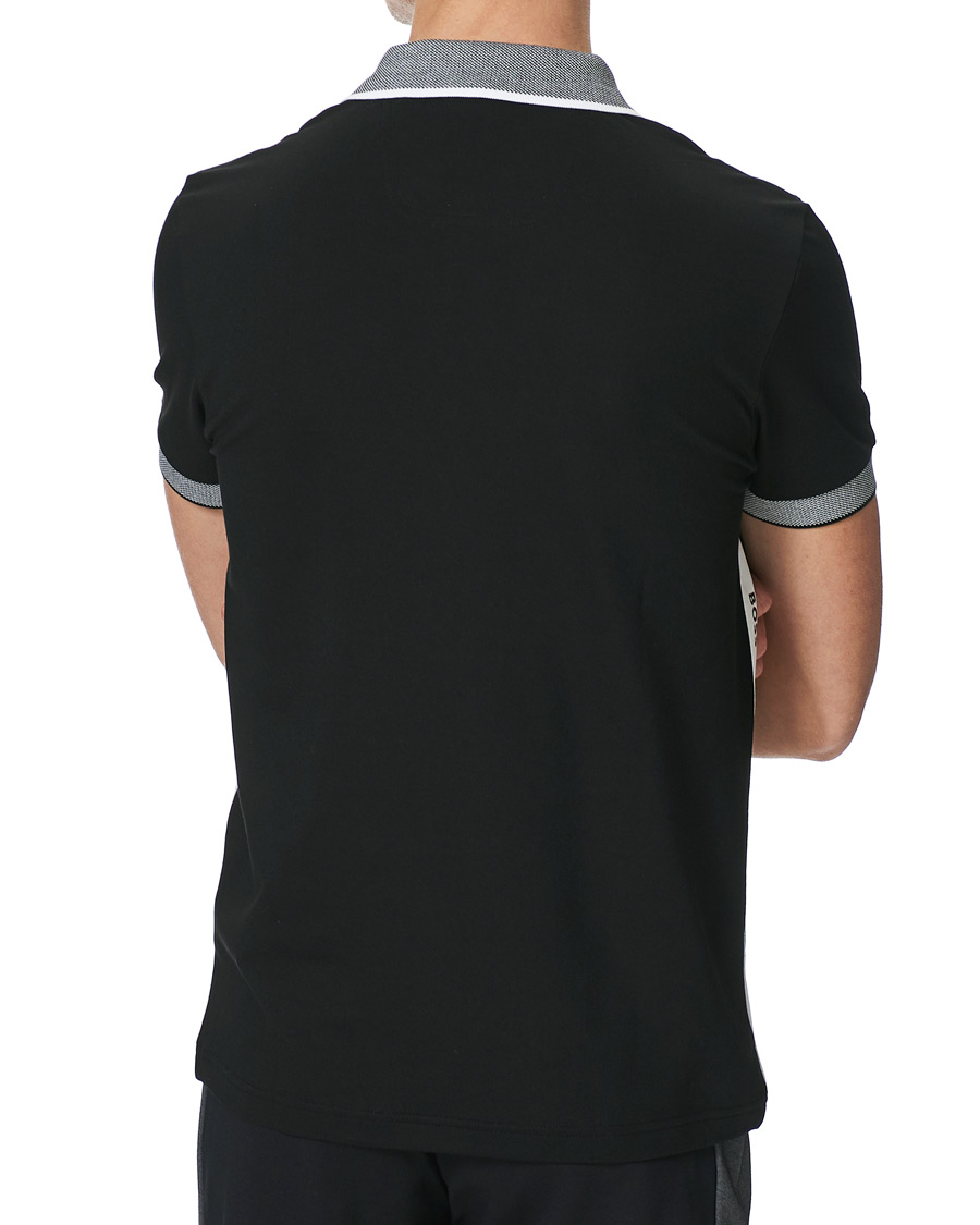 Men | Polo Shirts | BOSS GREEN | BOSS Athleisure Paule Logo Polo Black