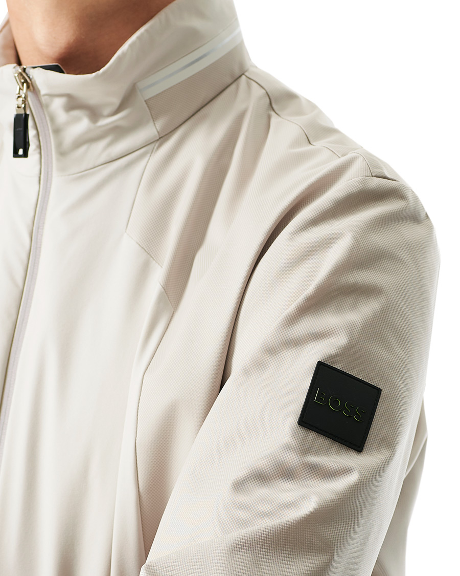 Men | Coats & Jackets | BOSS GREEN | BOSS Athleisure Furio Taped Logo Jacket Light Beige