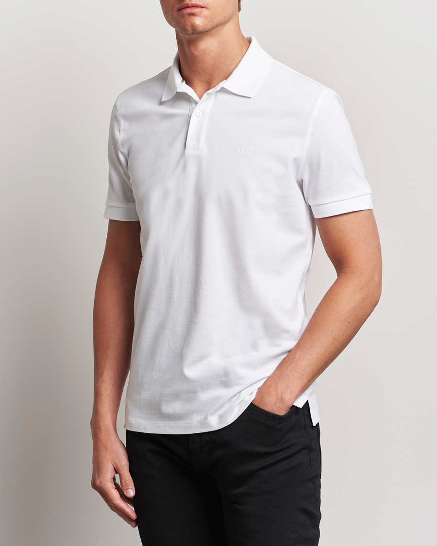 Men | Polo Shirts | BOSS BLACK | Pallas Polo White