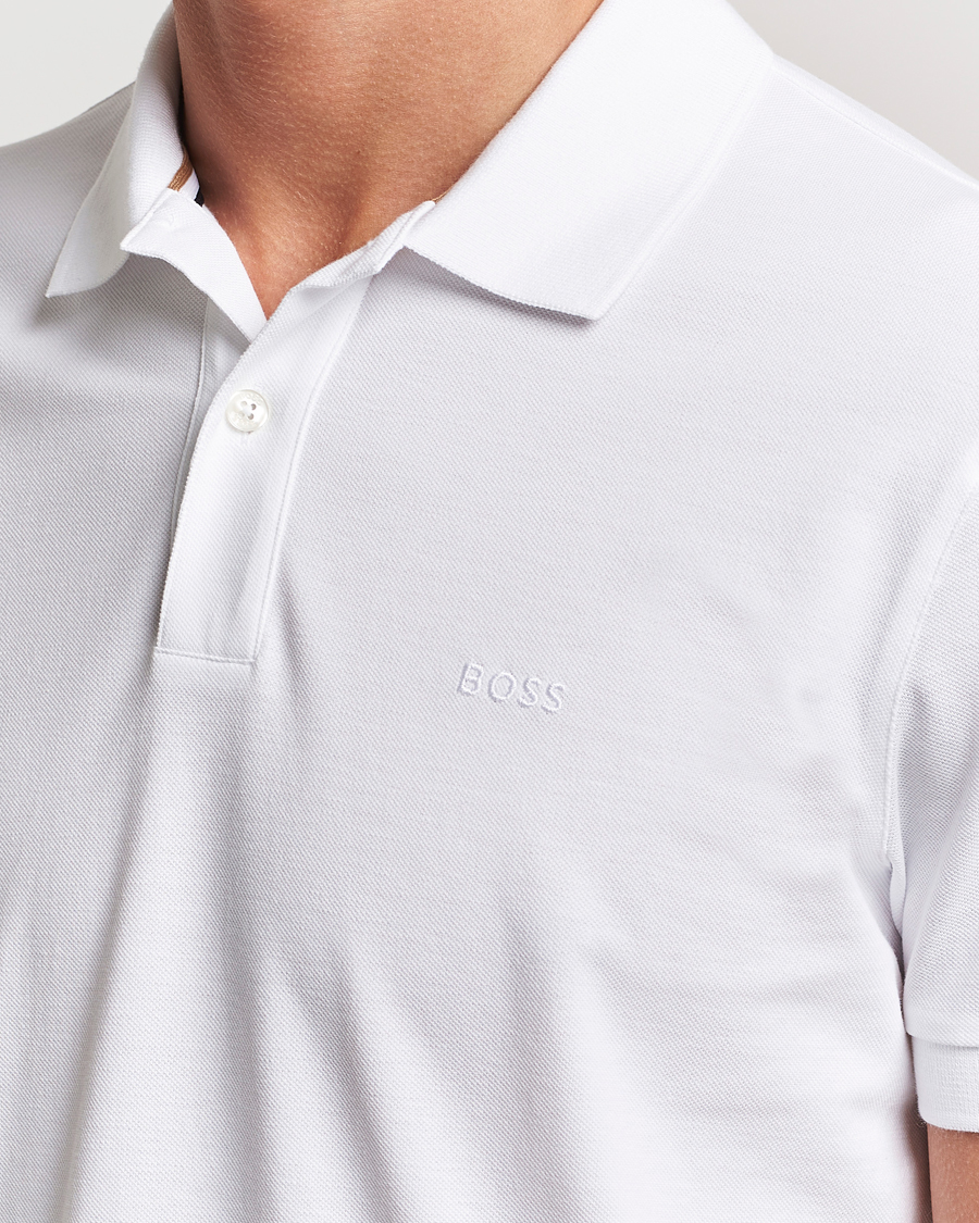 Men | Polo Shirts | BOSS BLACK | Pallas Polo White