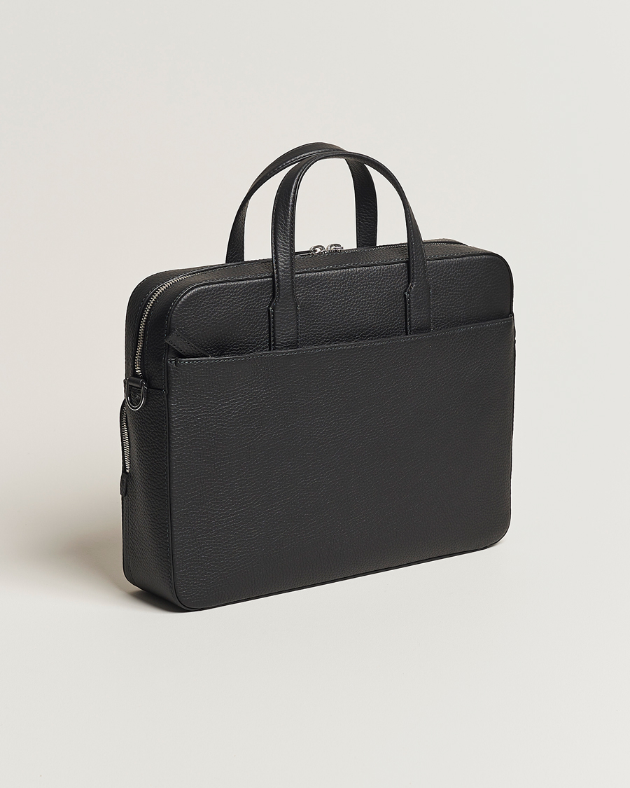 Men | Bags | BOSS BLACK | Crosstown Computer Leather Bag Black