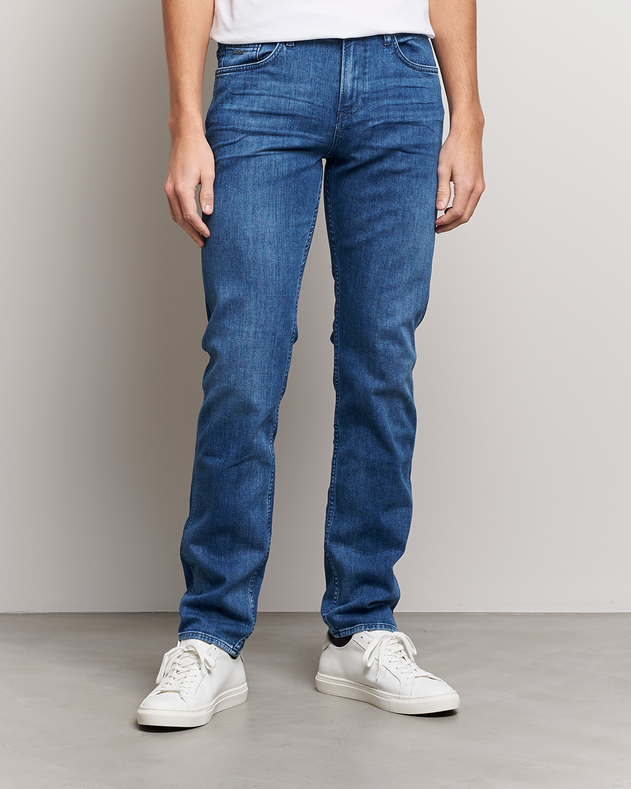 Men | Jeans | BOSS BLACK | Delaware Slim Fit Stretch Jeans Medium Blue
