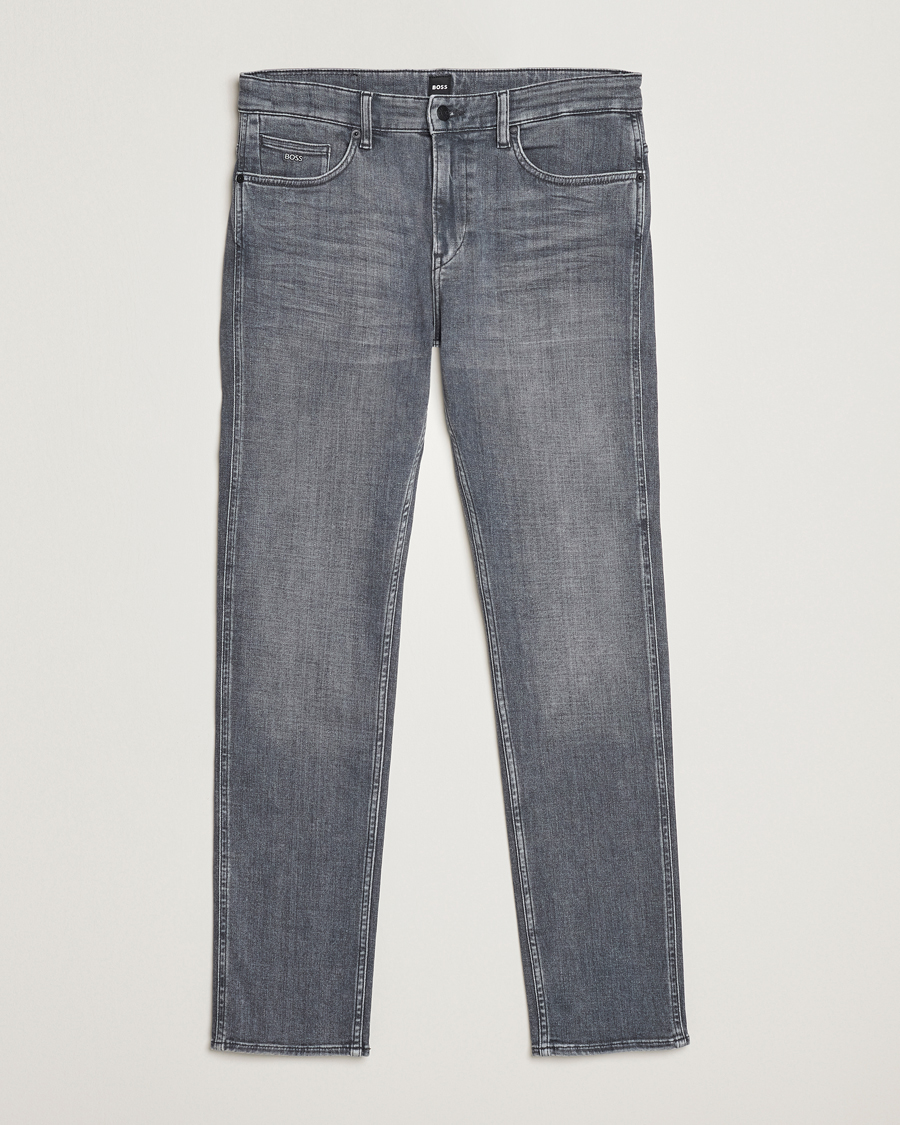 Men | Jeans | BOSS BLACK | Delaware Slim Fit Stretch Jeans Medium Grey