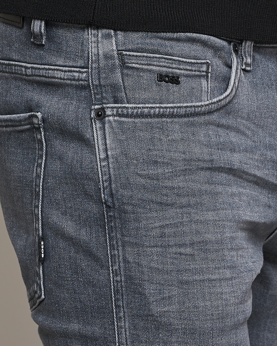 Men | Jeans | BOSS BLACK | Delaware Slim Fit Stretch Jeans Medium Grey