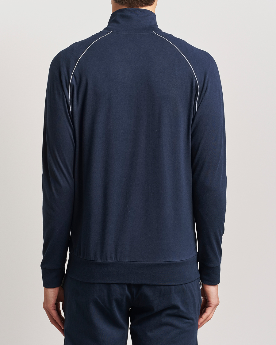 Men | Sweaters & Knitwear | BOSS BLACK | Mix & Match Full Zip Jacket Dark Blue
