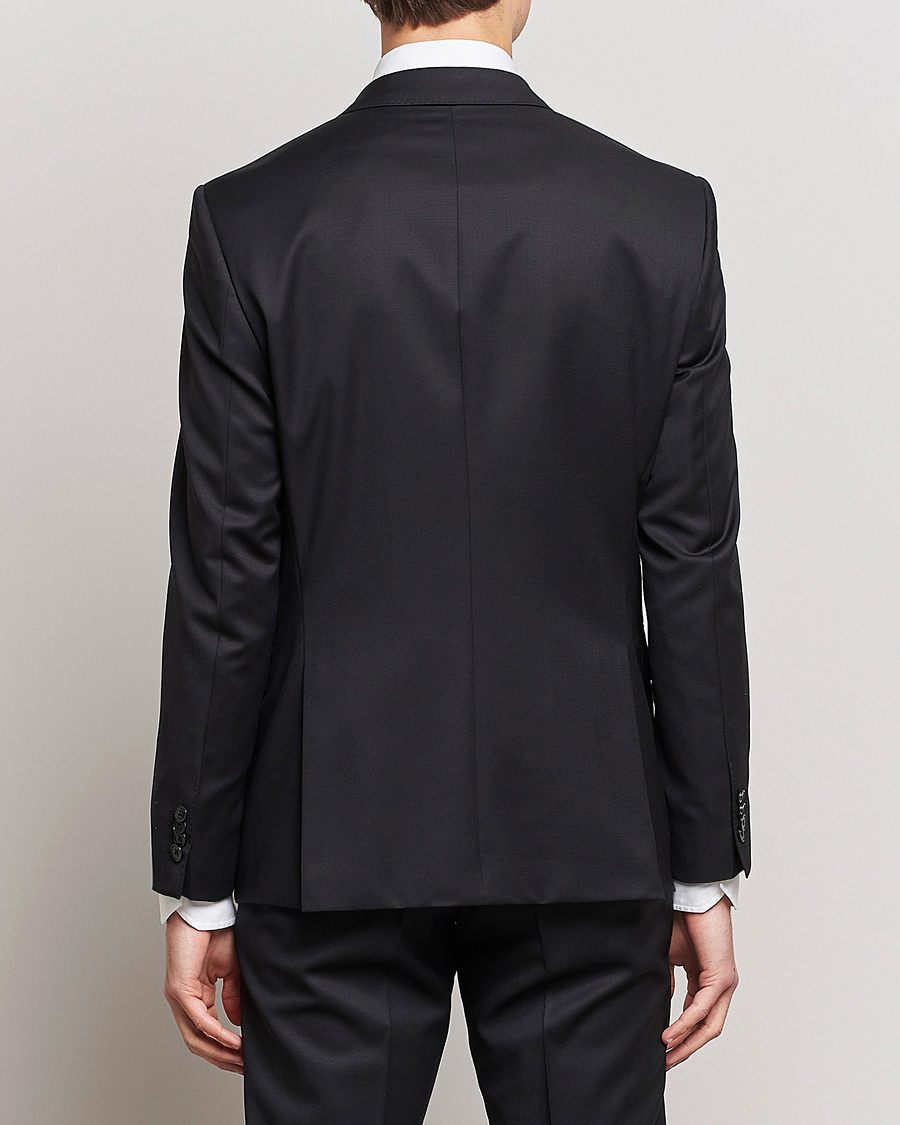 Men | Blazers | BOSS BLACK | Huge Slim Fit Wool Blazer Black