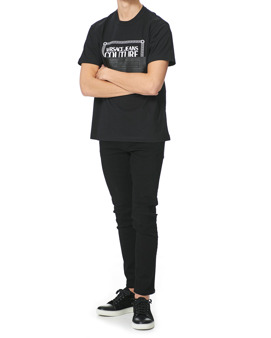 Men | T-Shirts | Versace Jeans Couture | Piece Nr Tape T-Shirt Black