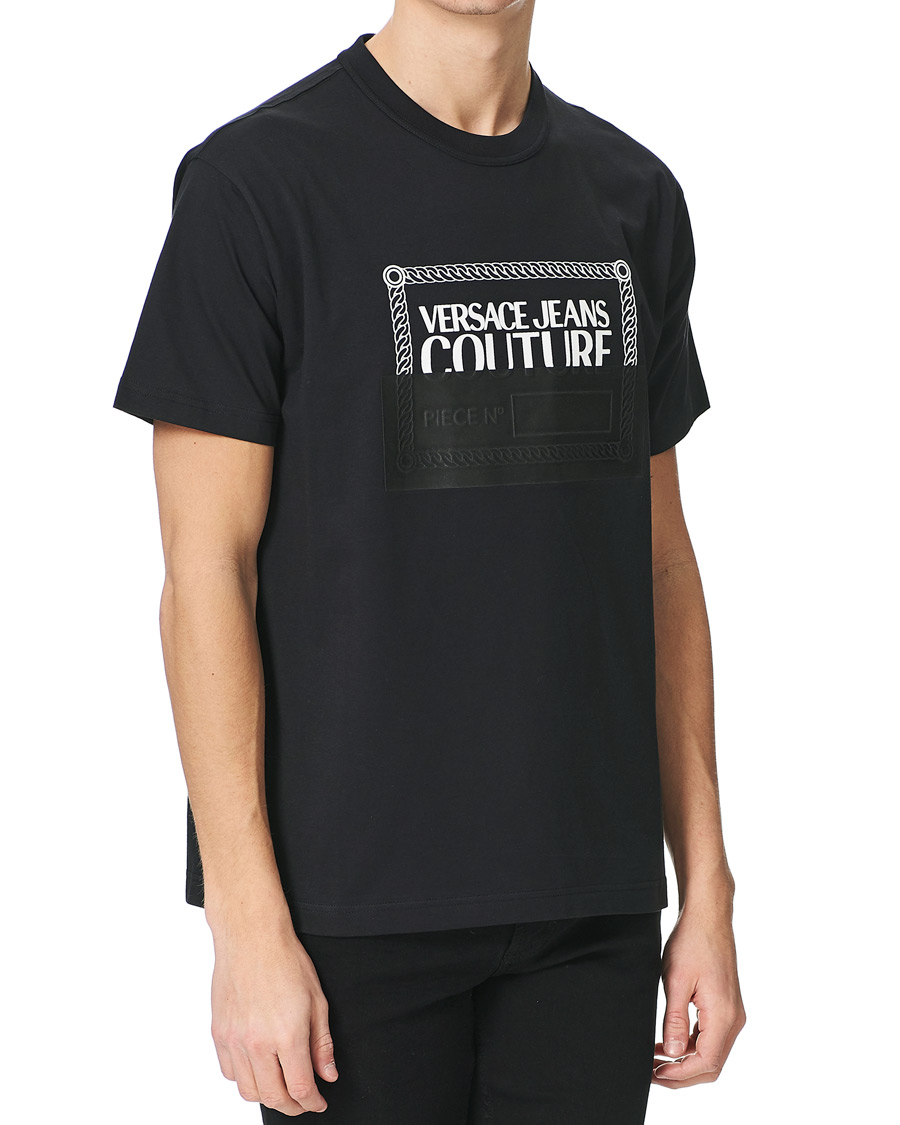 Men | T-Shirts | Versace Jeans Couture | Piece Nr Tape T-Shirt Black