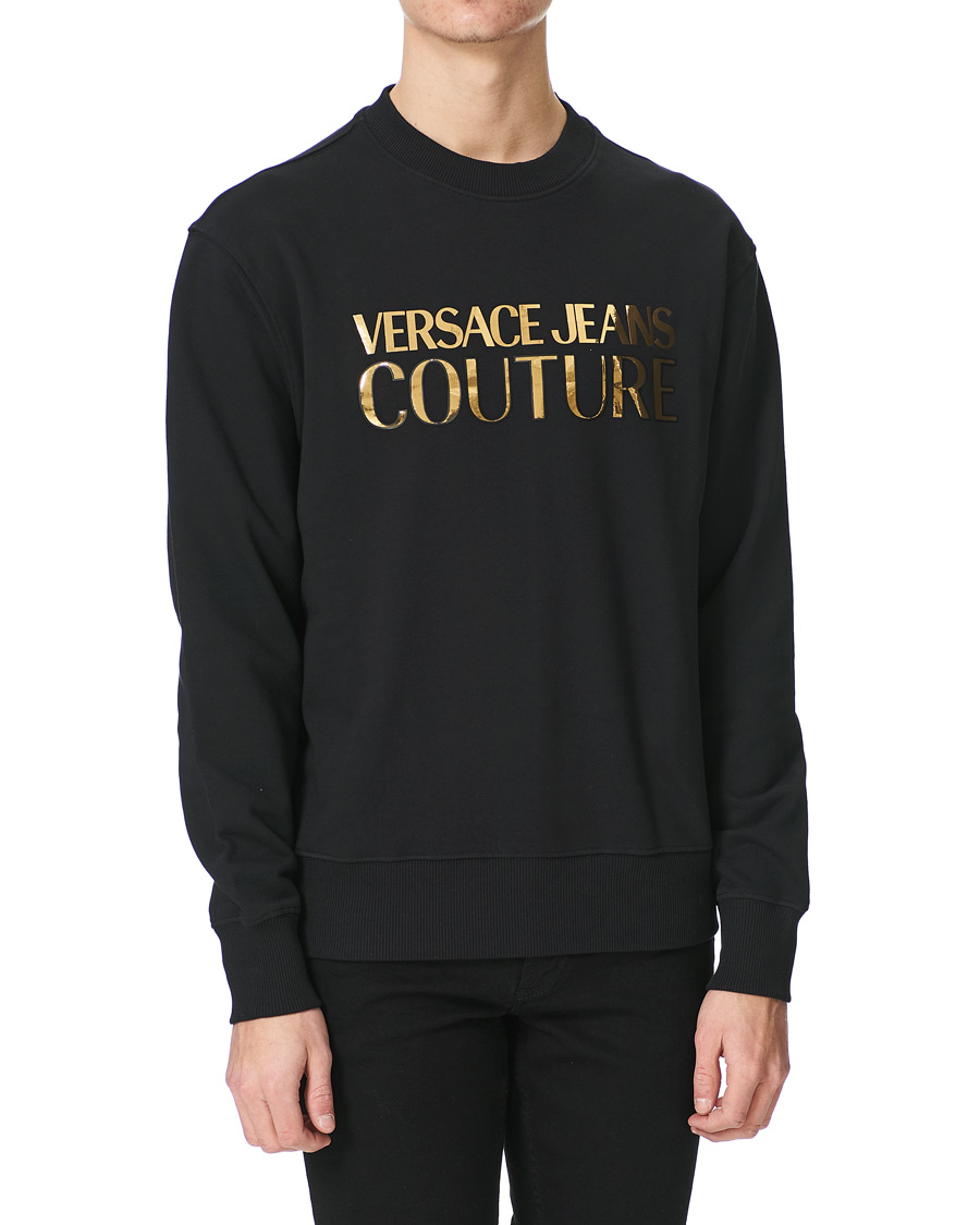 Men | Sweaters & Knitwear | Versace Jeans Couture | Logo Mirror Sweatshirt Black