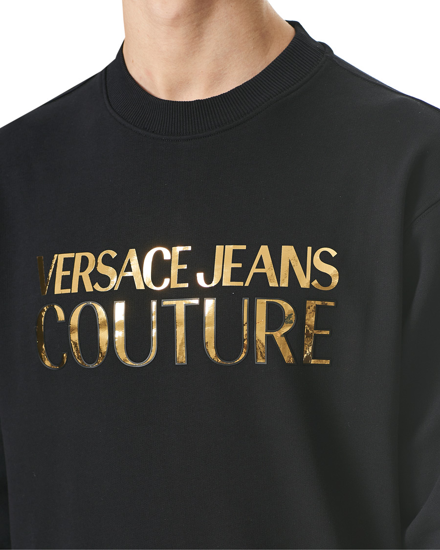 Men | Sweaters & Knitwear | Versace Jeans Couture | Logo Mirror Sweatshirt Black