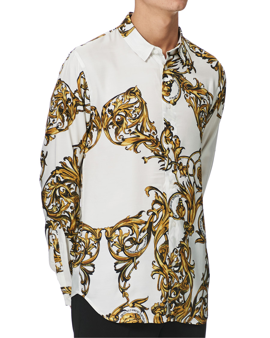 Men | Shirts | Versace Jeans Couture | Garland Print Shirt White