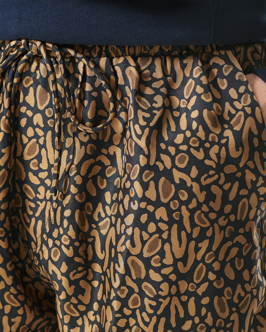 Men | Shorts | Nanushka | Printed Silk Drawstring Shorts Brown