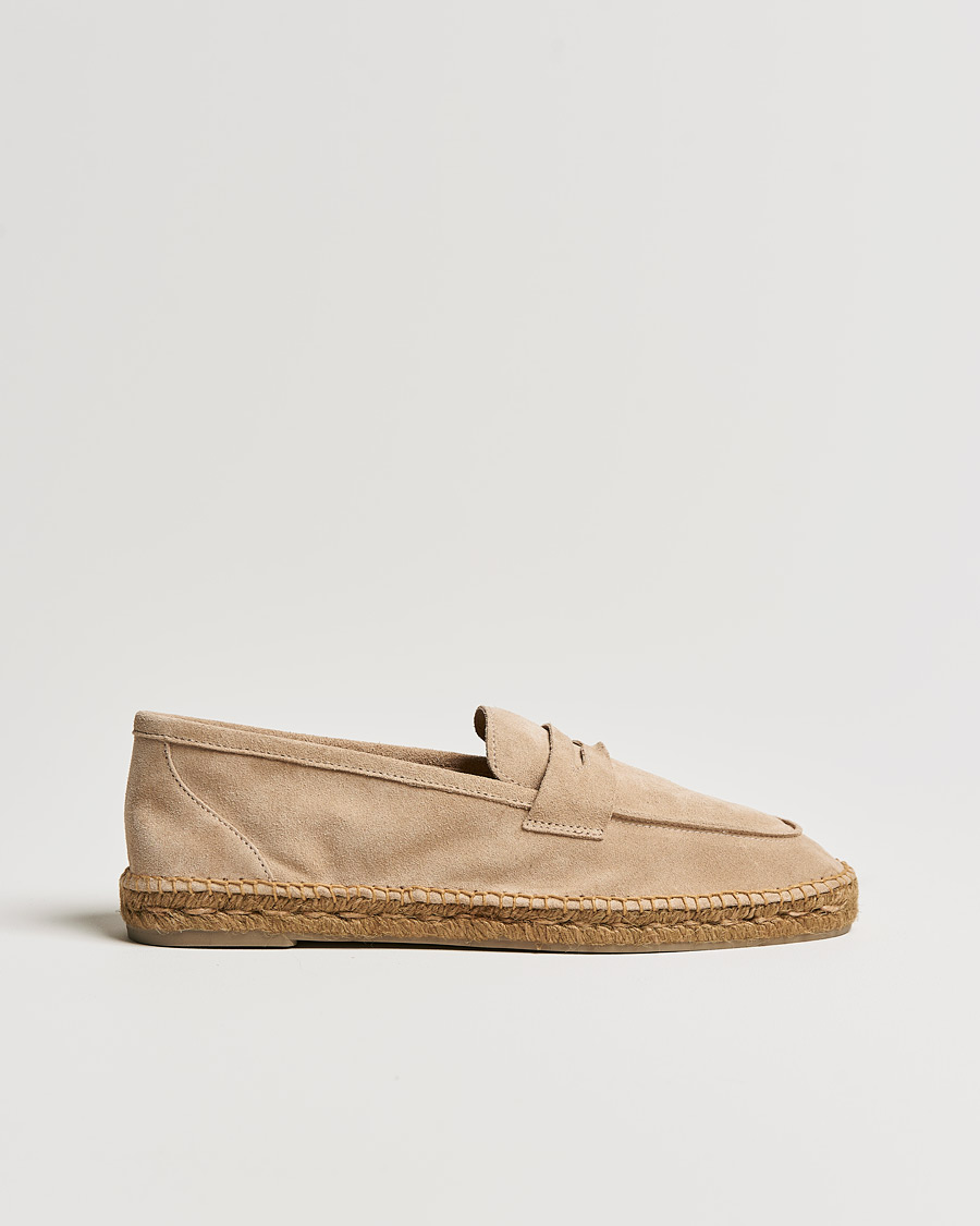 Men | Castañer Nacho Casual Suede Loafers Sand | Castañer | Nacho Casual Suede Loafers Sand