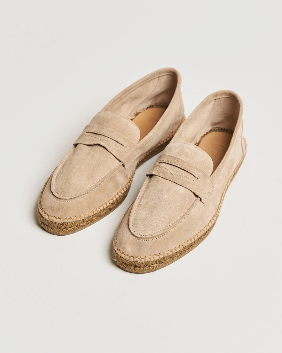 Men | Castañer Nacho Casual Suede Loafers Sand | Castañer | Nacho Casual Suede Loafers Sand