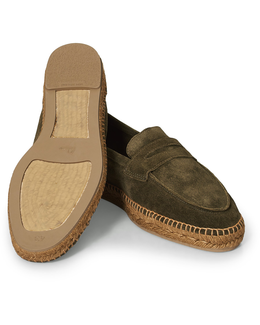Men | Castañer Nacho Casual Suede Loafers Musgo | Castañer | Nacho Casual Suede Loafers Musgo