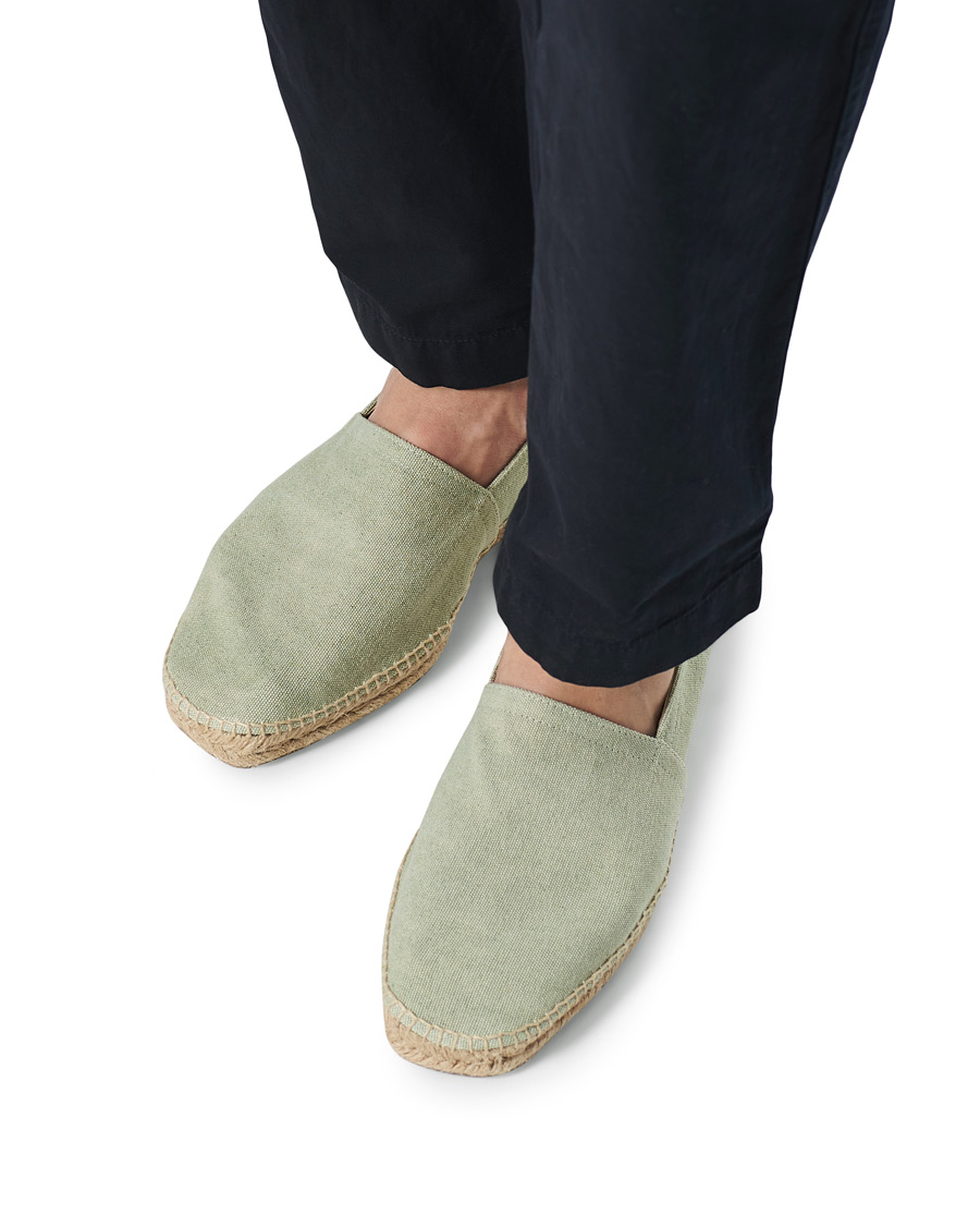 Men | Castañer Pablo Washed Canvas Espadrilles Verde Agua | Castañer | Pablo Washed Canvas Espadrilles Verde Agua