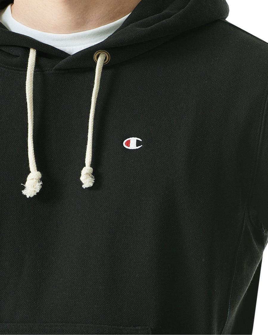 Men | Sweaters & Knitwear | Champion | Reverse Weave Soft Fleece Hood Black Beauty