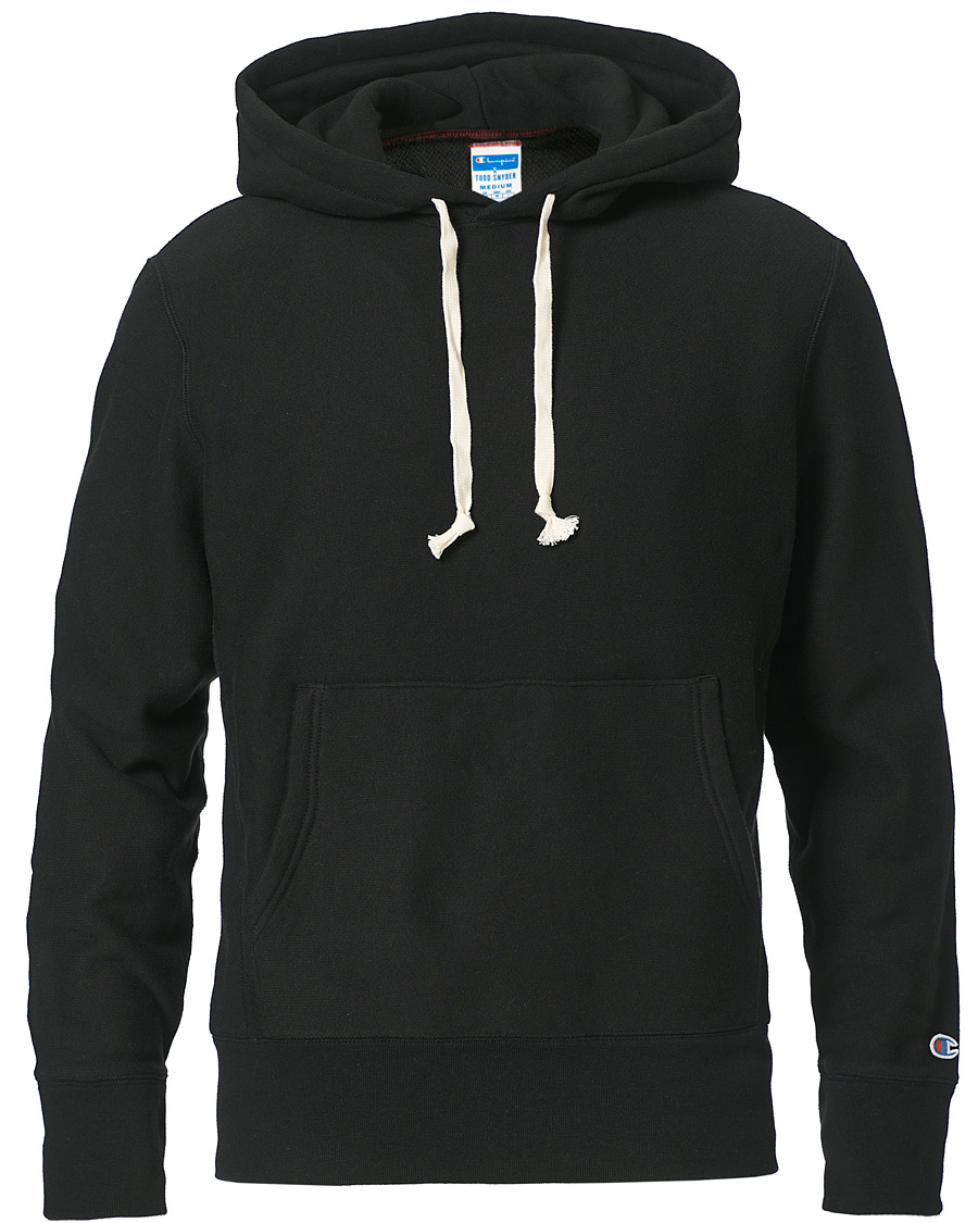 Men | Sweaters & Knitwear | Champion | Todd Snyder Loose French Terry Hood Black