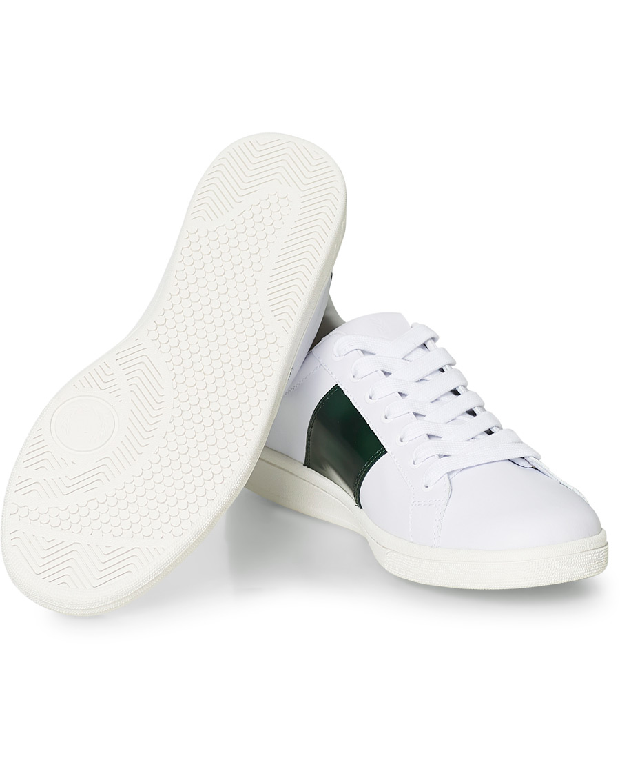 Men | Fred Perry B721 Leather Branded Sneaker White | Fred Perry | B721 Leather Branded Sneaker White