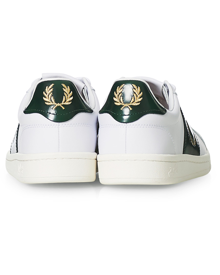 Men | Fred Perry B721 Leather Branded Sneaker White | Fred Perry | B721 Leather Branded Sneaker White